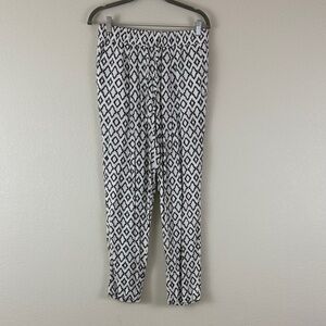 Banana Republic Black and White Patterned Women's Pants Size Small
